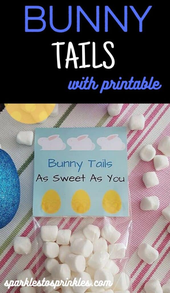 Bunny tails with printable