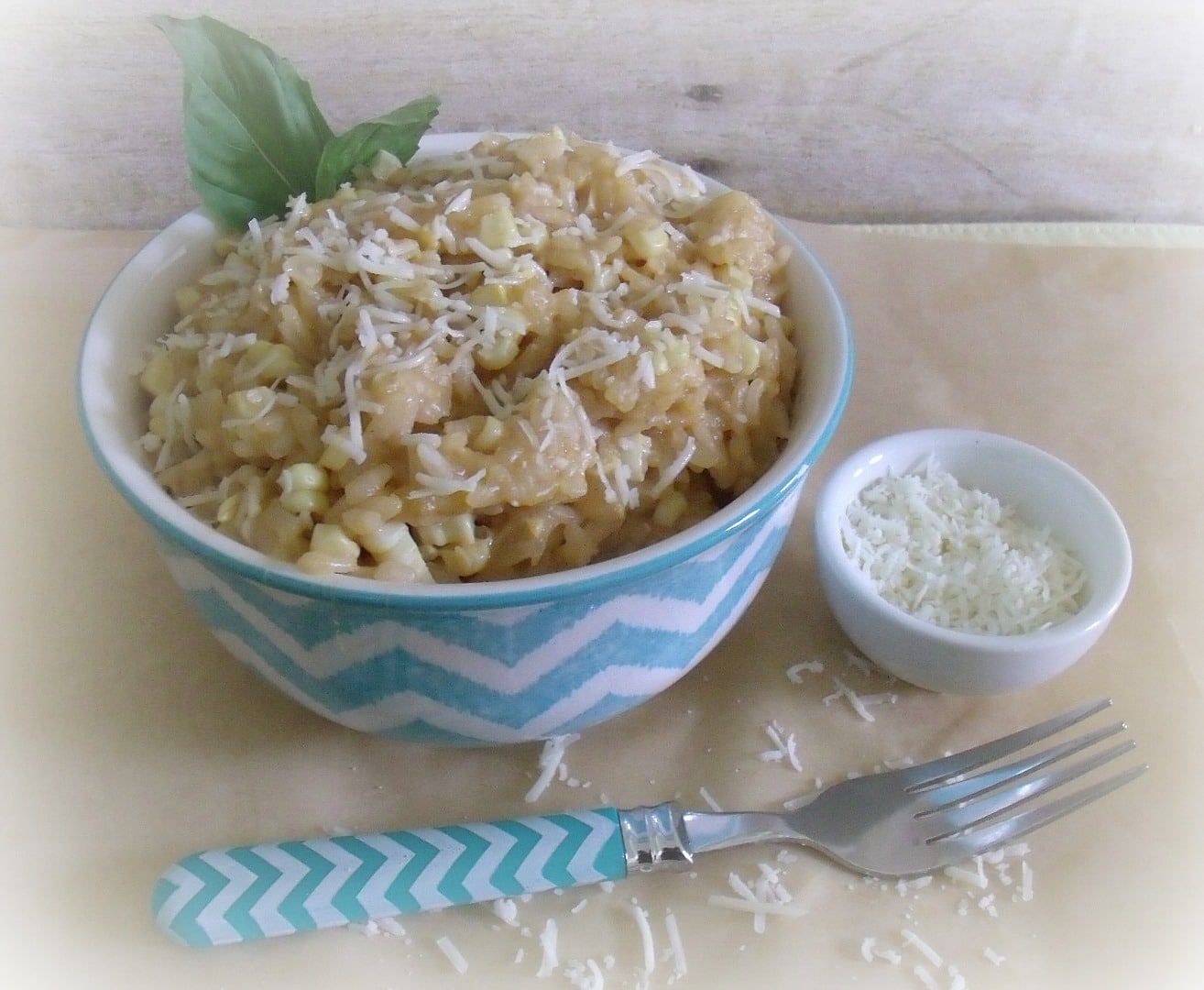 Corn Risotto Sparkles to Sprinkles