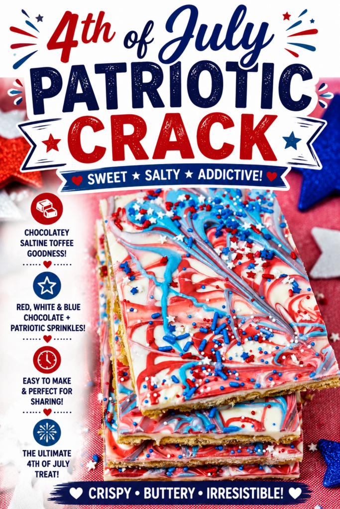 4th of july patriotc crack pin new