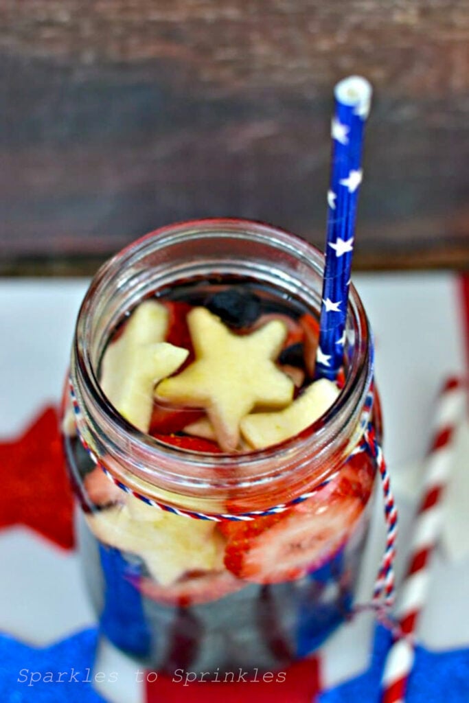 red white blue fruit infused vitamin water