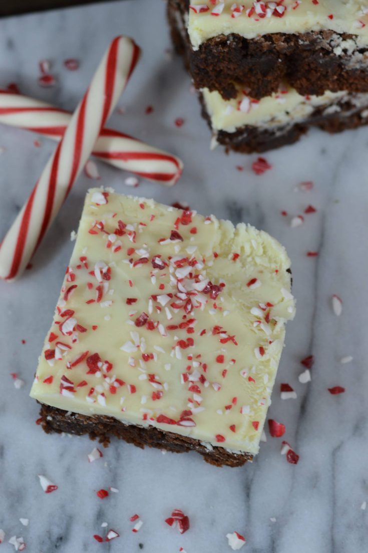 Peppermint Bark Brownies