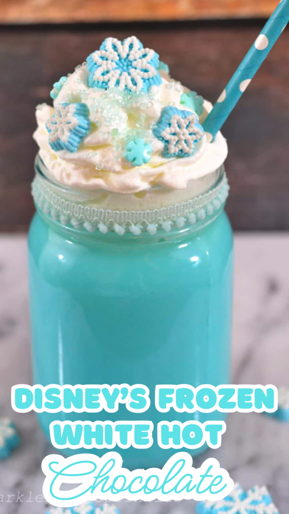 disney's frozen white hot chocolate long pin
