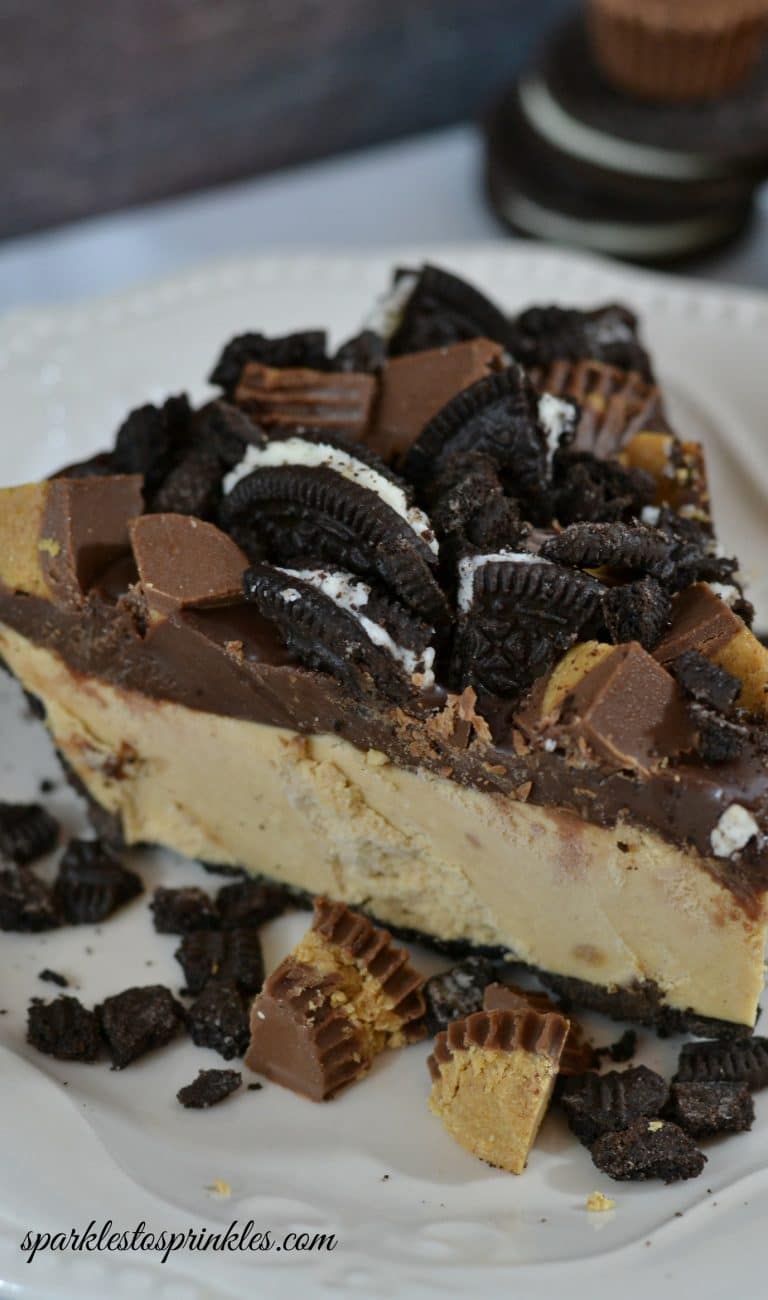 No Bake Peanut Butter Oreo Pie