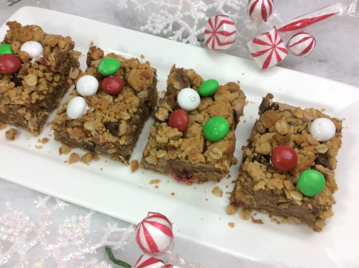Monster Christmas Cookie Bars