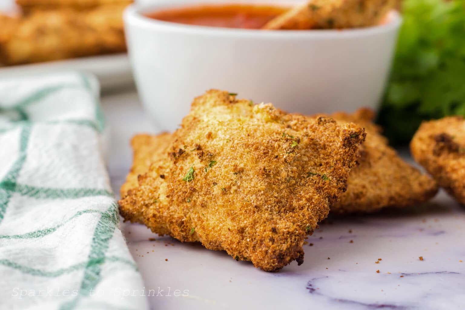 Air Fryer Fried Ravioli Healthier crispy version