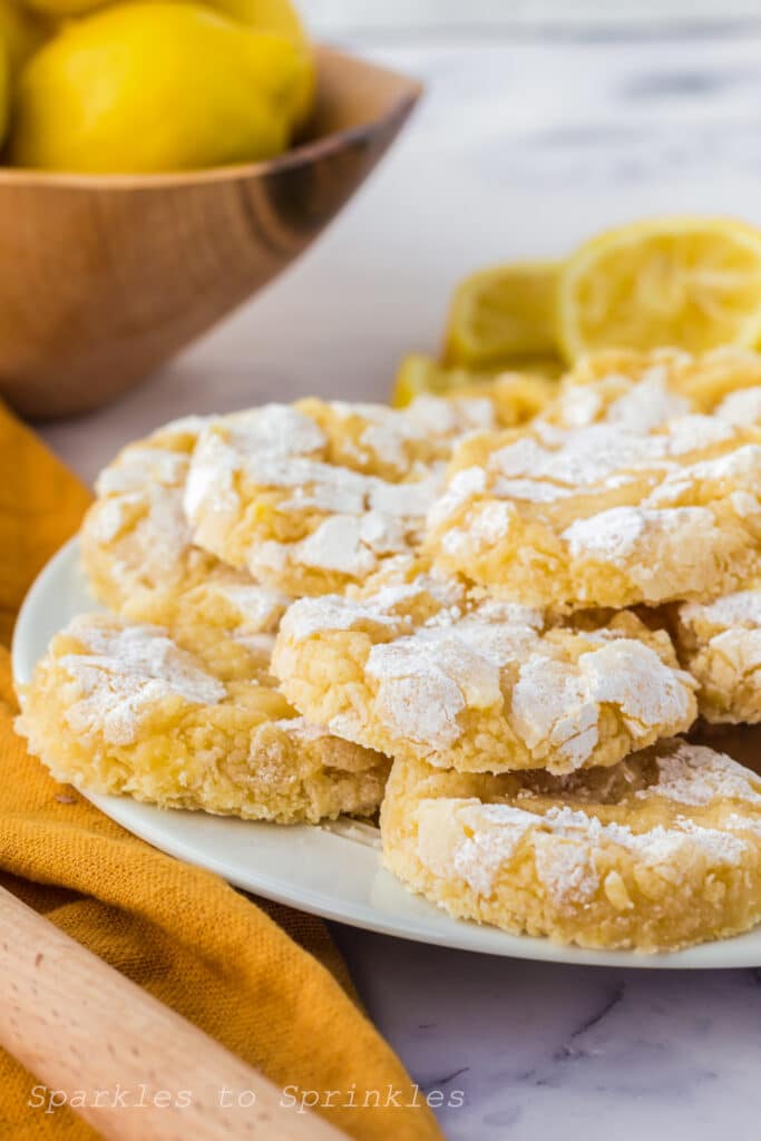 lemon crinkle cookies
