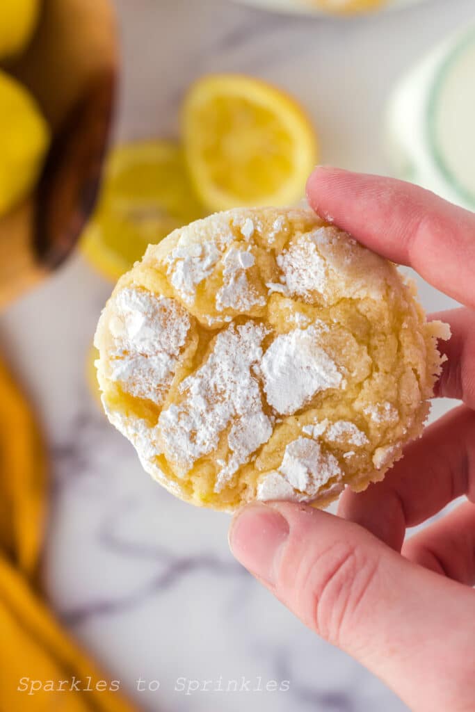 lemon crinkle cookies