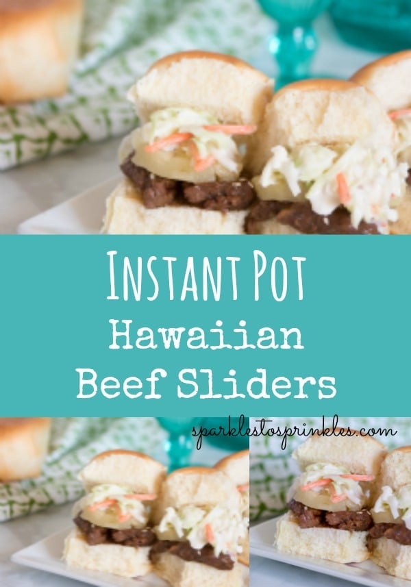 Instant Pot Hawaiian Beef Sliders