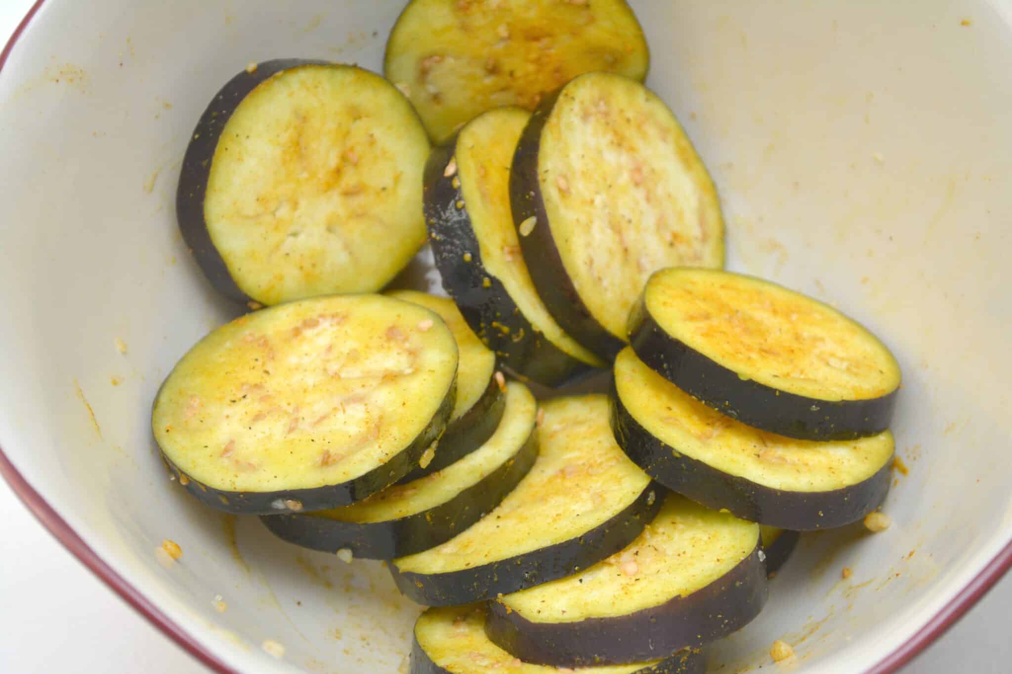Air Fryer Curried Eggplant Sparkles to Sprinkles
