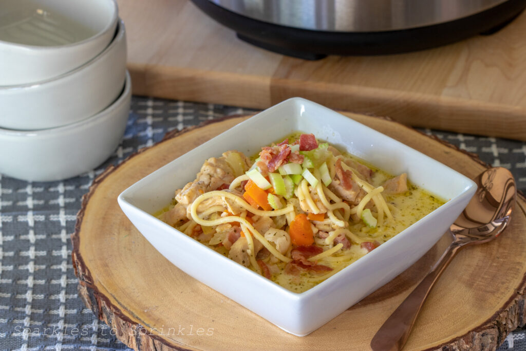 instant pot crack chicken noodle soup