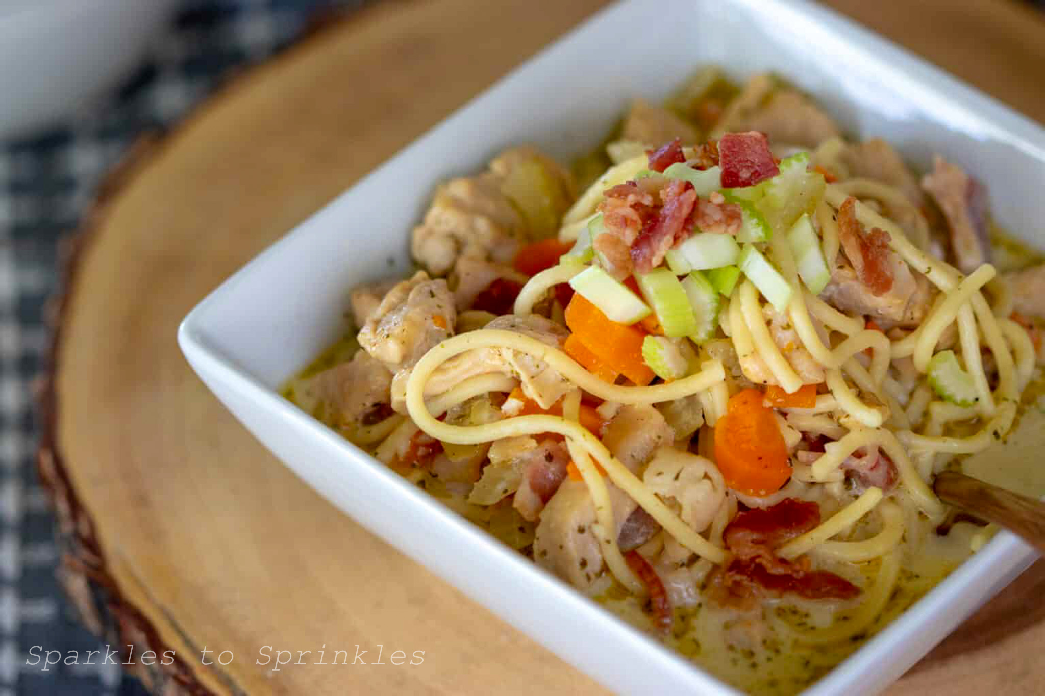 ガラス オーナメント chicken noodle soup Rotisserie Chicken Noodle