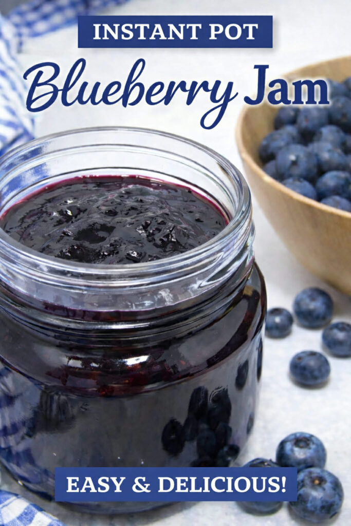 instant pot blueberry jam pin