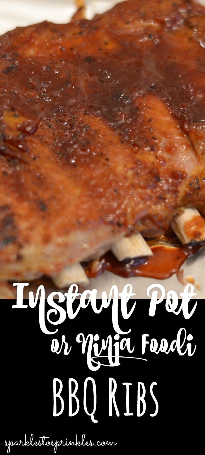 Instant Pot or Ninja Foodi BBQ Ribs Sparkles to Sprinkles