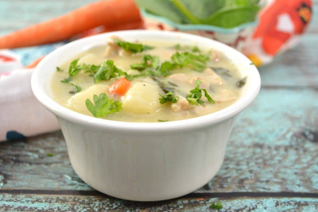 Instant Pot Copycat Olive Garden Chicken Gnocchi Soup