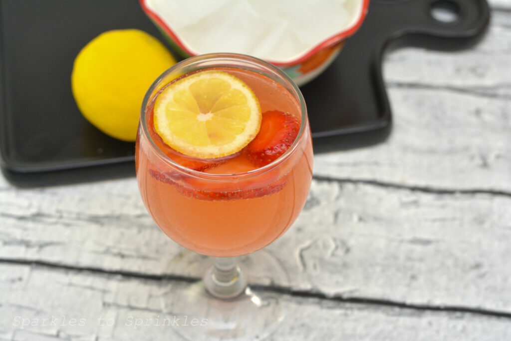 Strawberry Lemonade Moscato Punch
