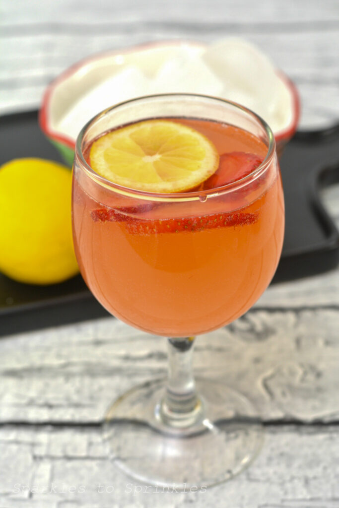 Strawberry Lemonade Moscato Punch