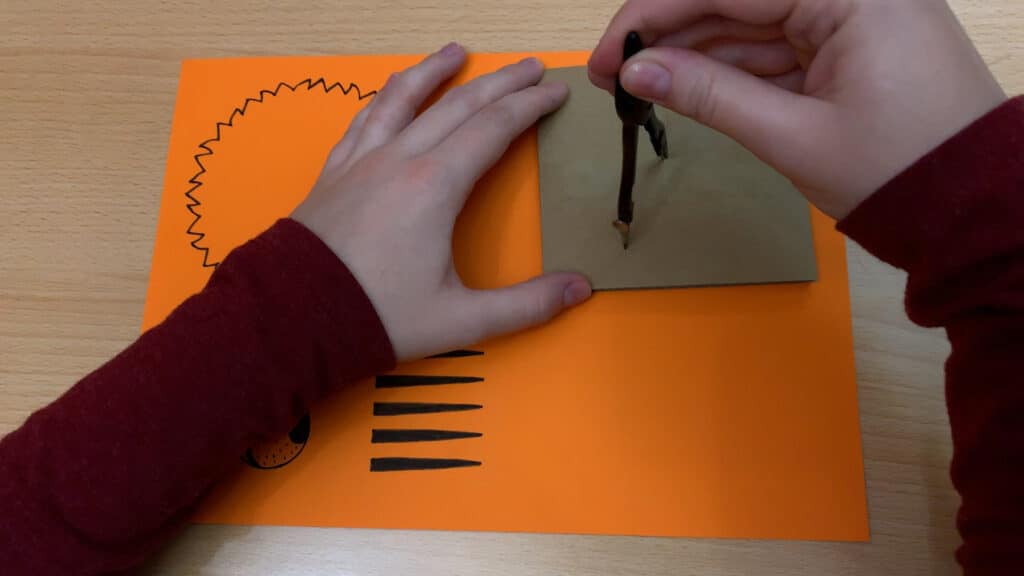 Yarn Wrapped Cardboard Lion Sparkles to Sprinkles