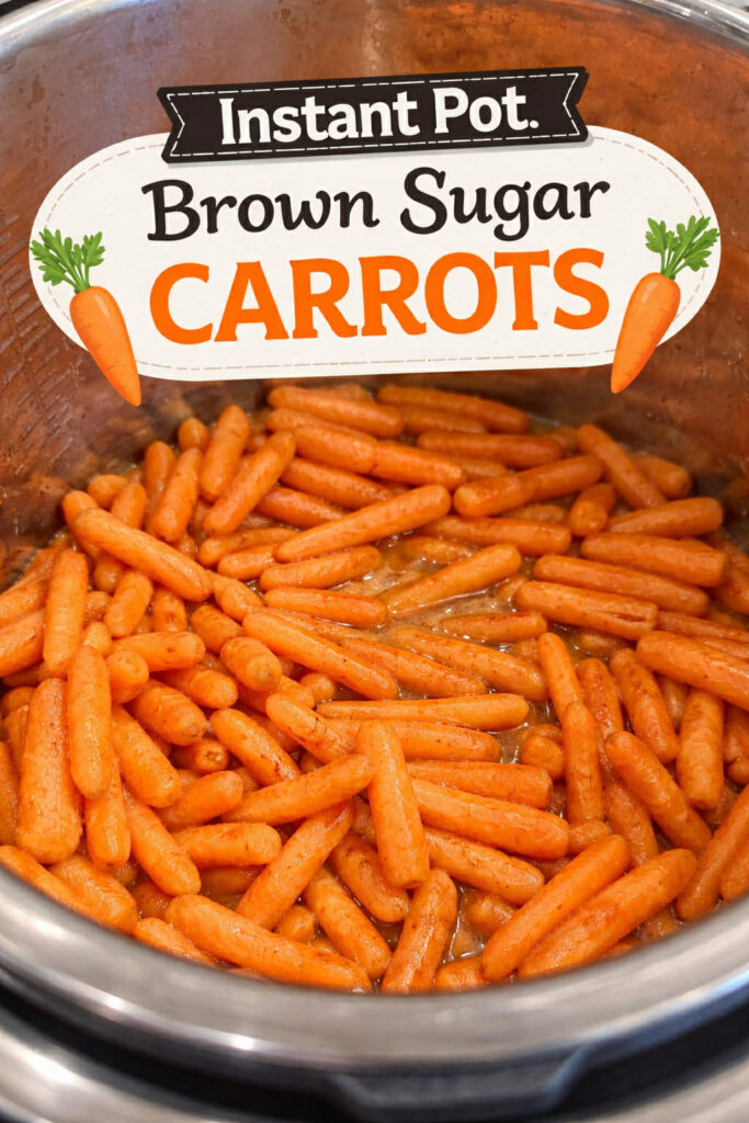 instant pot brown sugar carrots pin