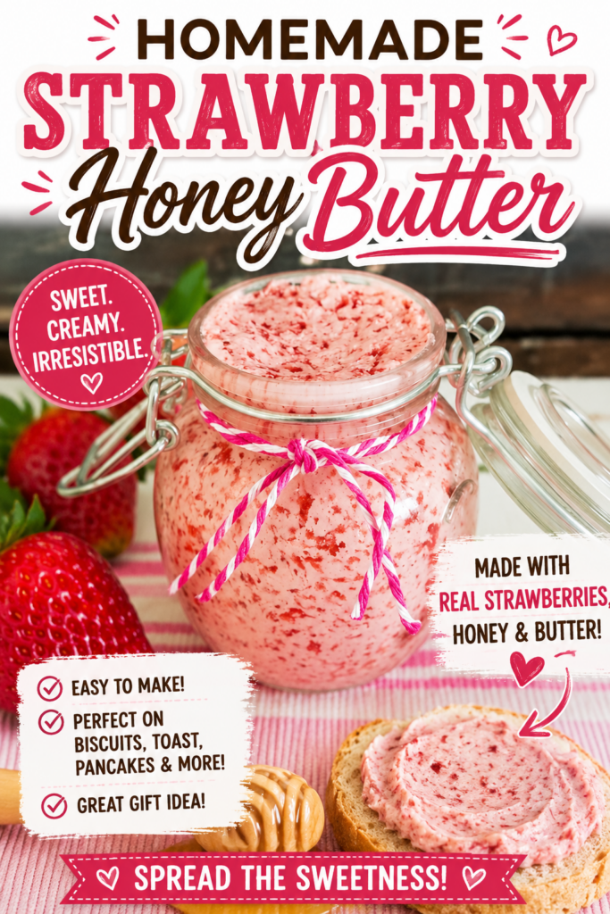 strawberry honey butter pin new