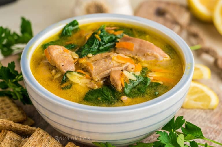 Instant Pot Lemon Chicken Orzo Soup