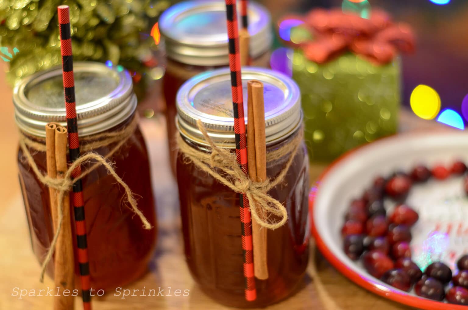 Instant Pot Cranberry Moonshine Sparkles to Sprinkles