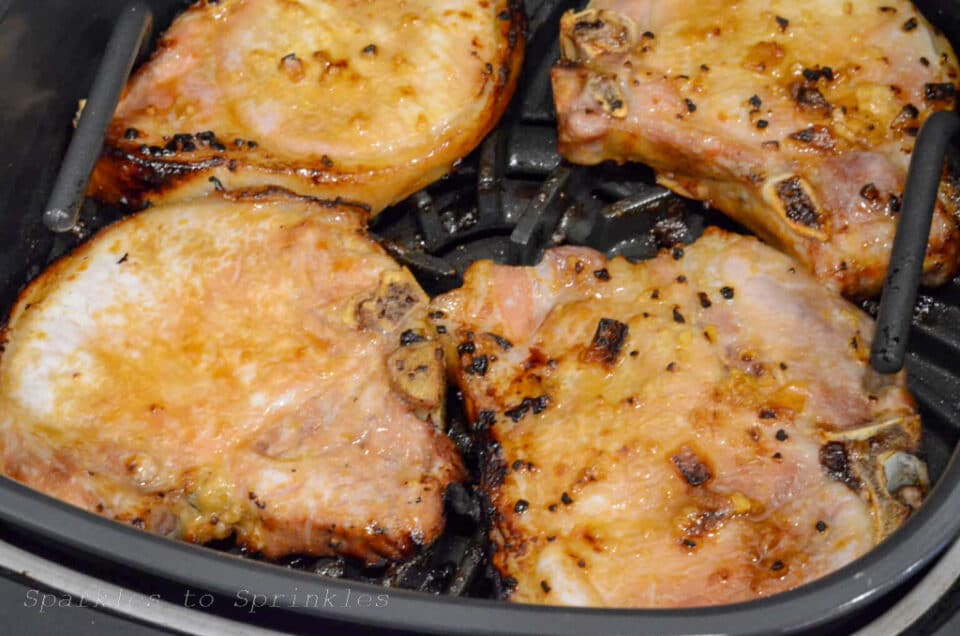 Ninja Foodi Grill Juicy Grilled Pork Chops - Sparkles to Sprinkles