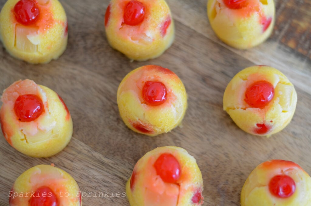 instant pot pineapple upside down bites