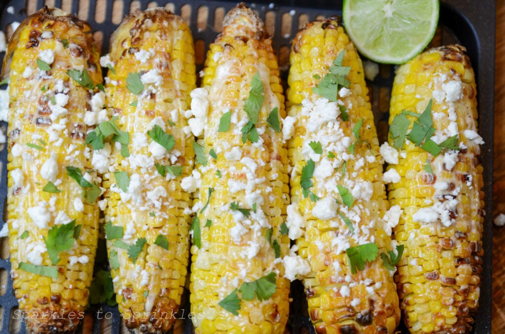 air fryer mexican street corn 3