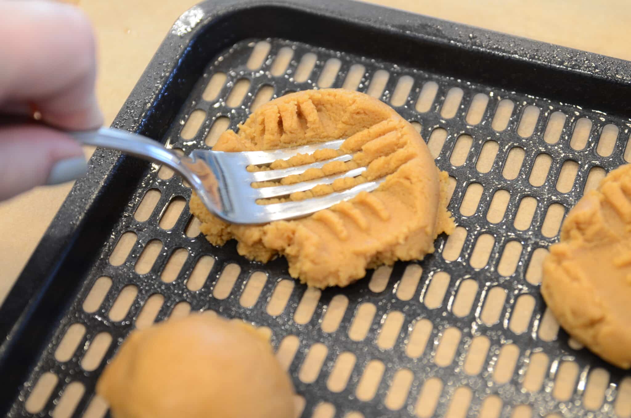 Air fryer Peanut Butter Cookies, 3 Ingredients Sparkles to Sprinkles