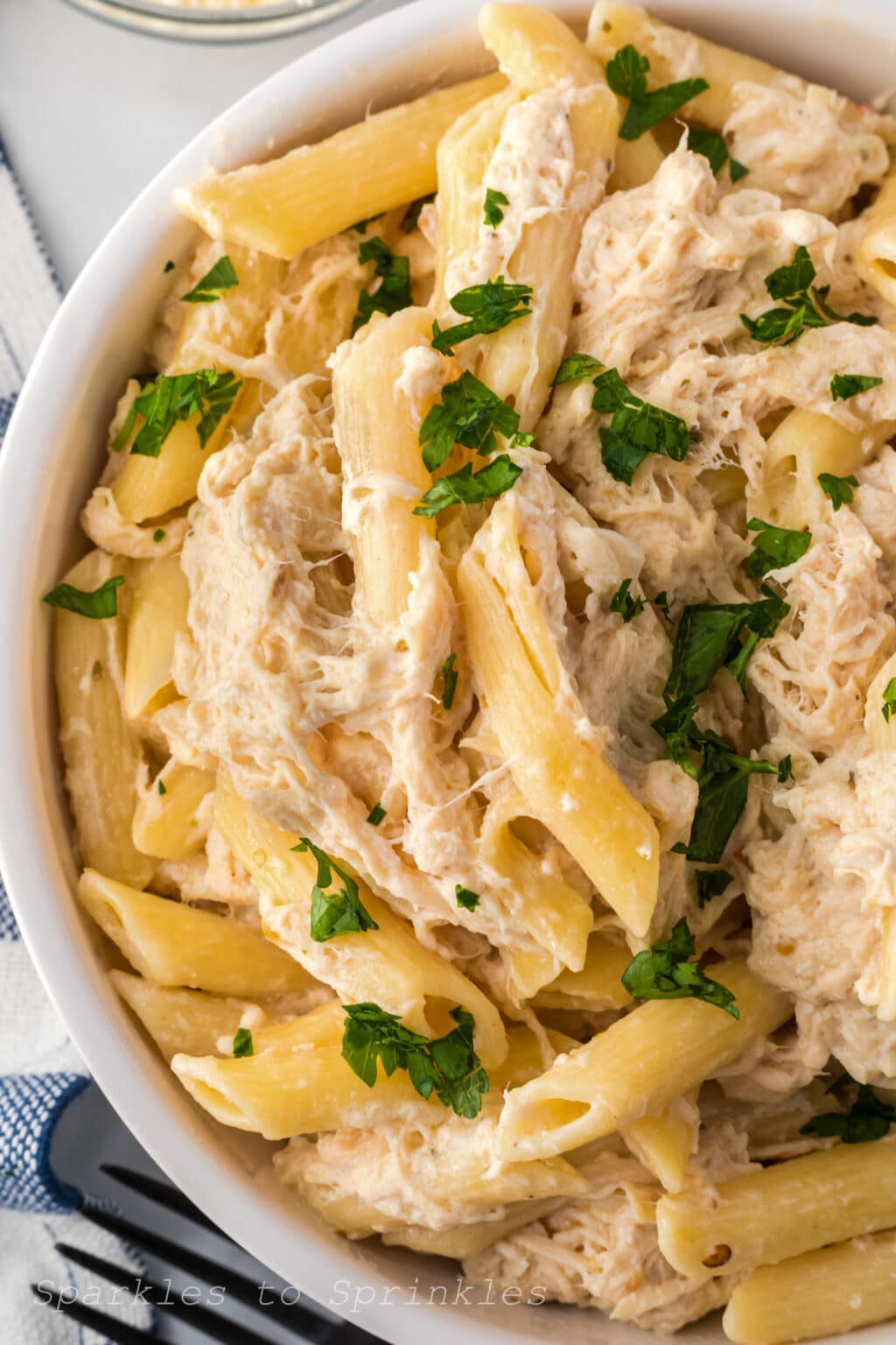 Instant Pot Olive Garden Chicken Pasta Sparkles to Sprinkles