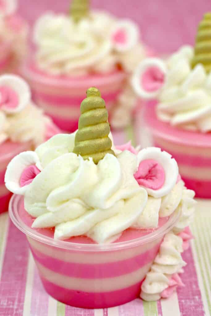 Unicorn jello shots
