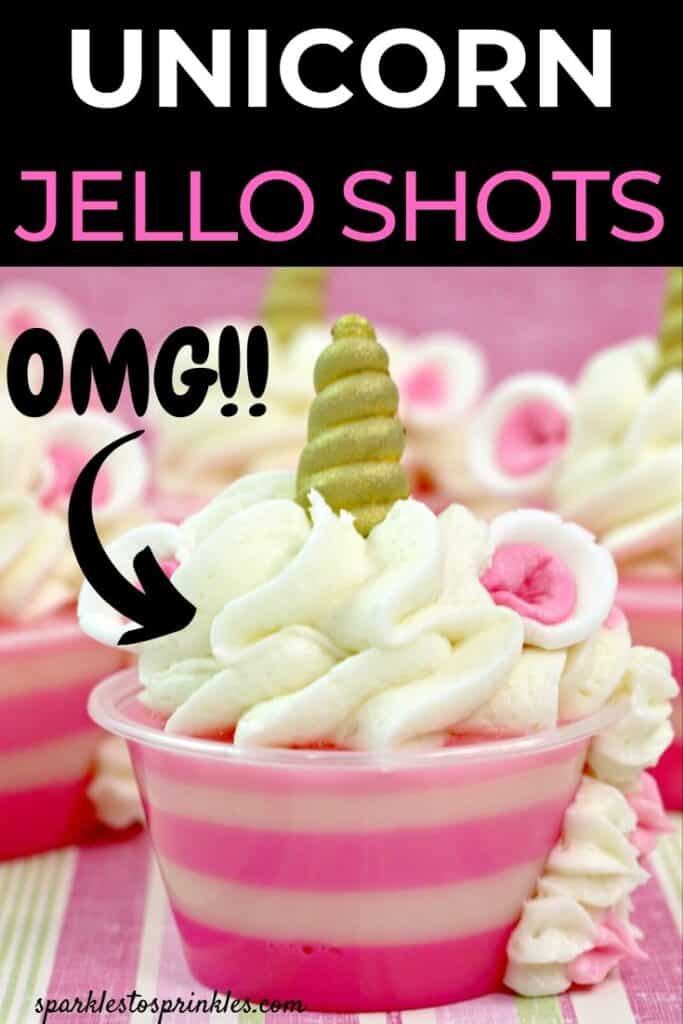 Unicorn jello shots