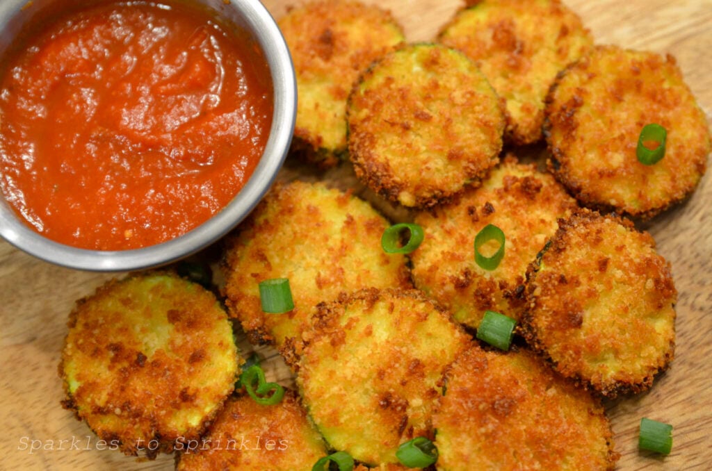 ninja foodi or air fryer zucchini chips