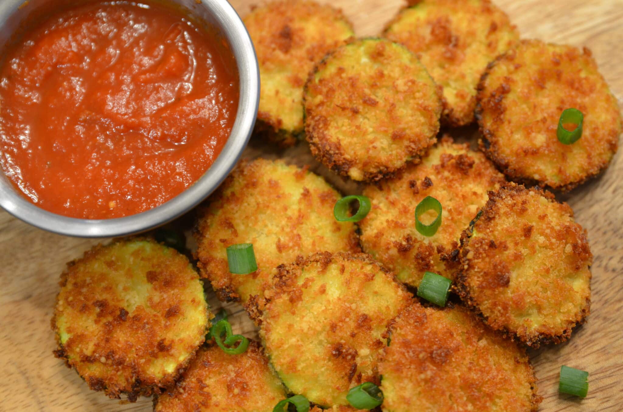 Ninja Foodi or Air Fryer Zucchini Chips Sparkles to Sprinkles