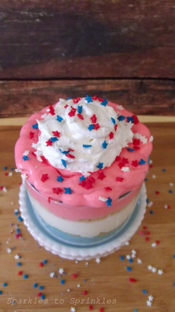 patriotic no bake cheesecake trifle 2