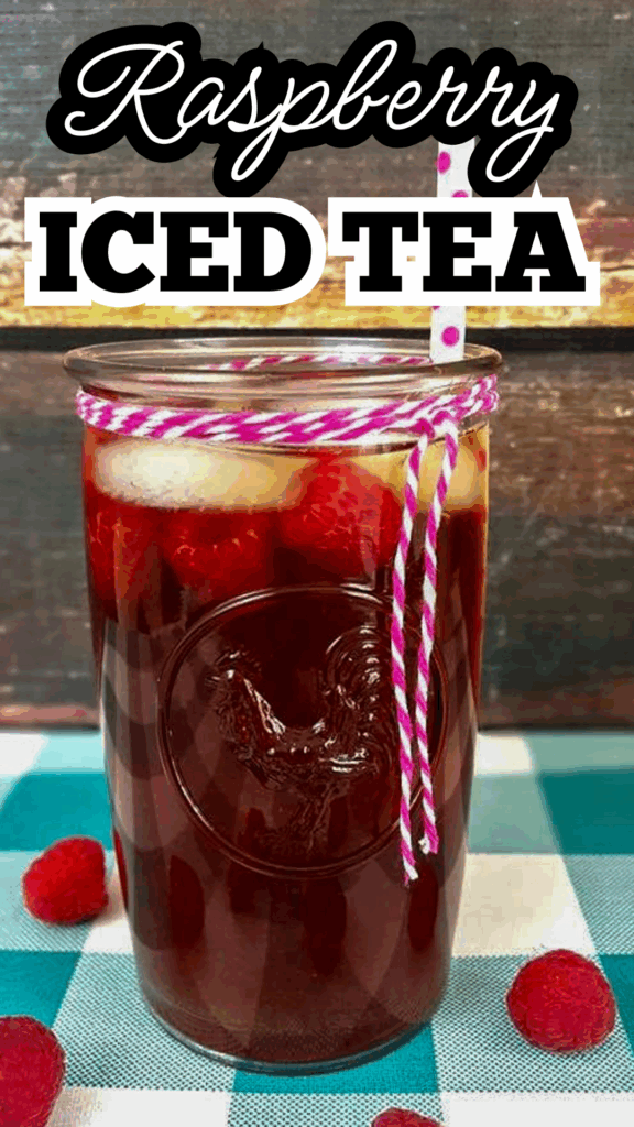 raspberry iced tea long pin