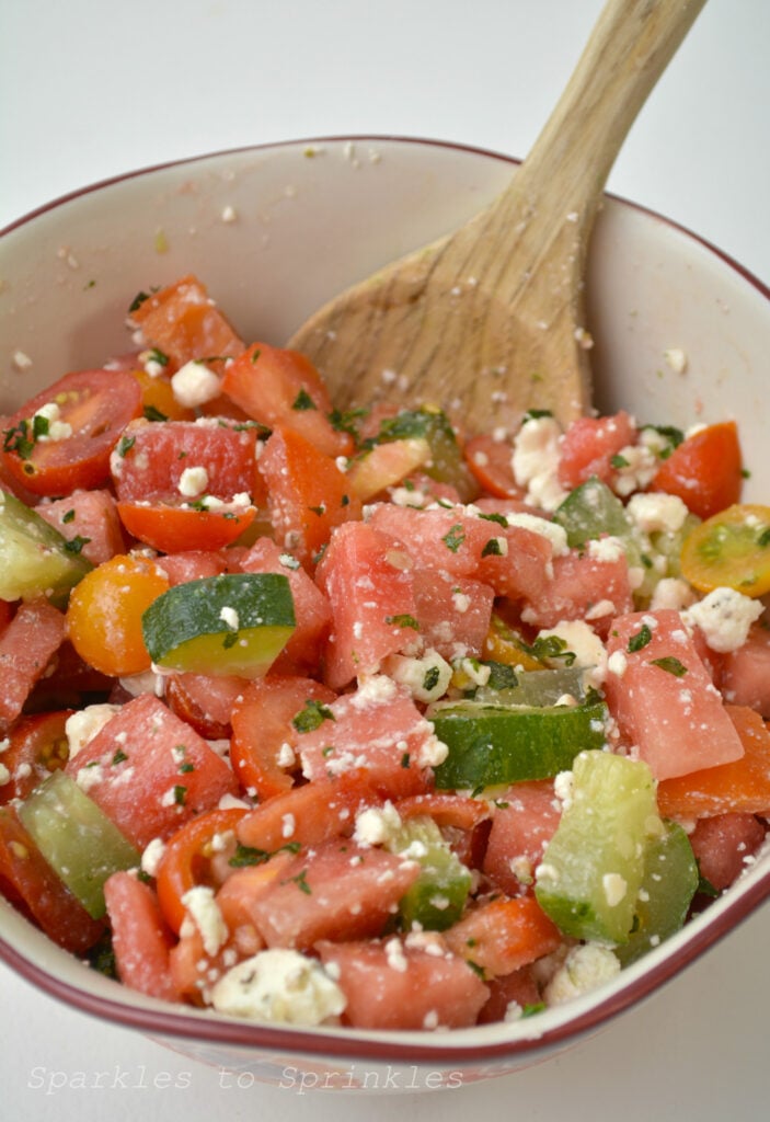 watermelon feta salad