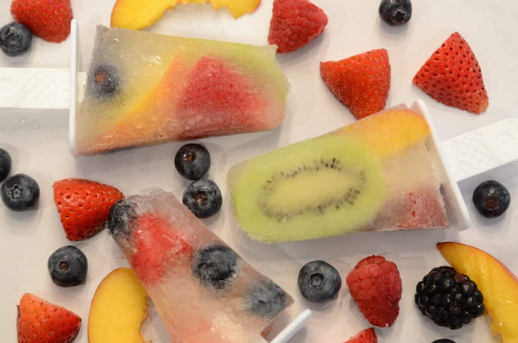 White Sangria Popsicles