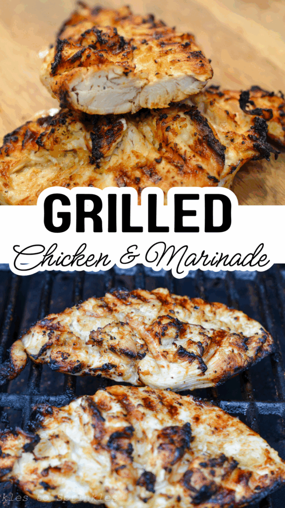grilled chicken and marinade long pin