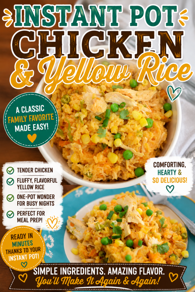 instant pot chicken and yellow rive 3