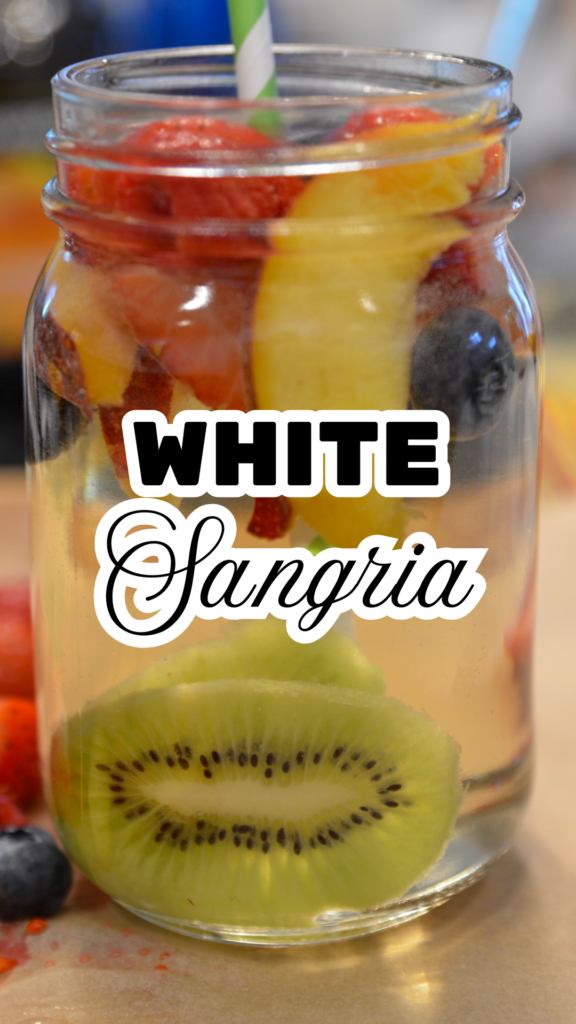 white sangria long pin