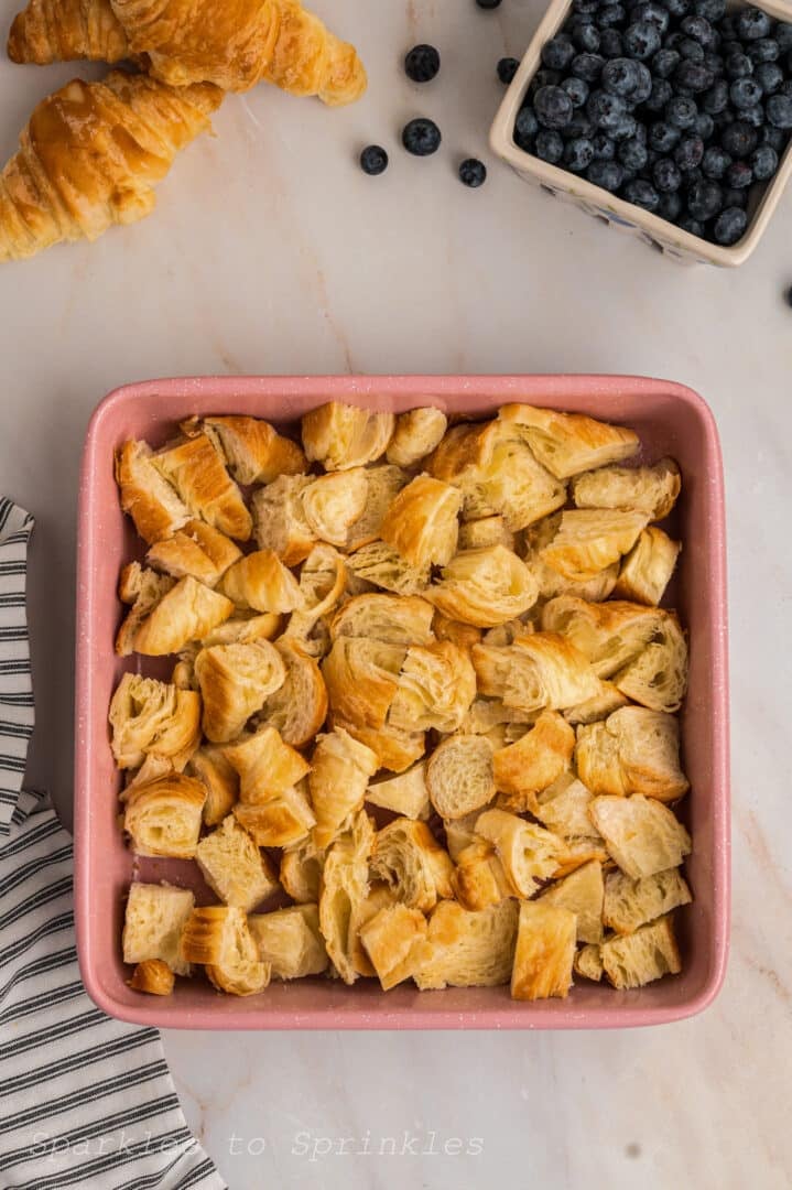 Blueberry Croissant Bake - Sparkles to Sprinkles