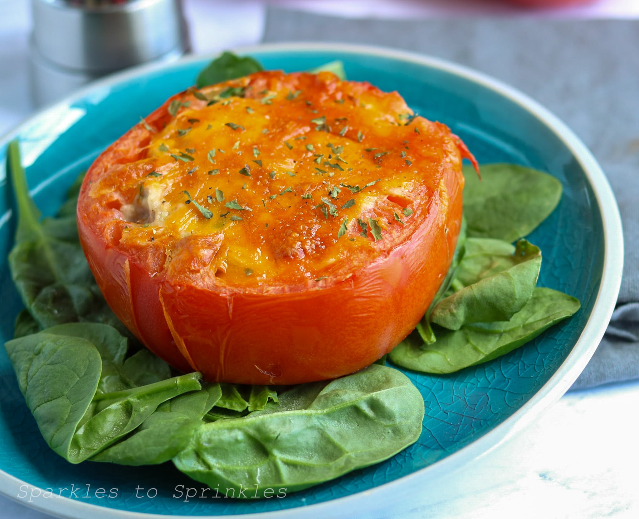 tuna melt stuffed tomatoes