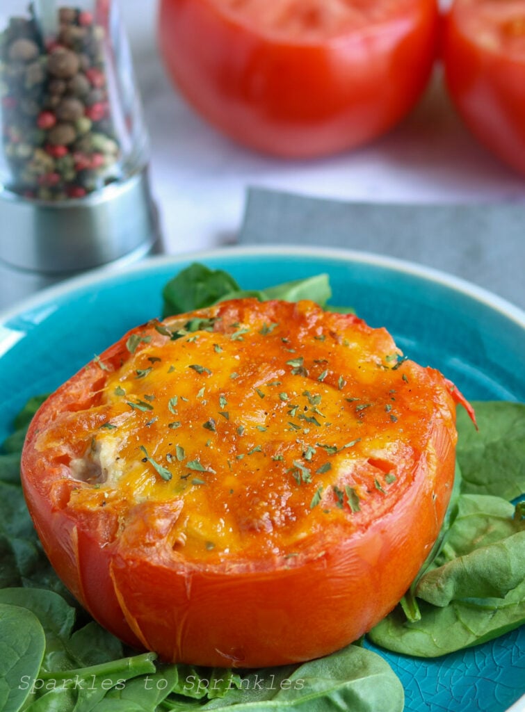 tuna melt stuffed tomatoes