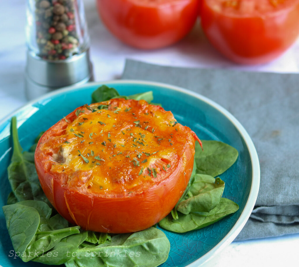 tuna melt stuffed tomatoes