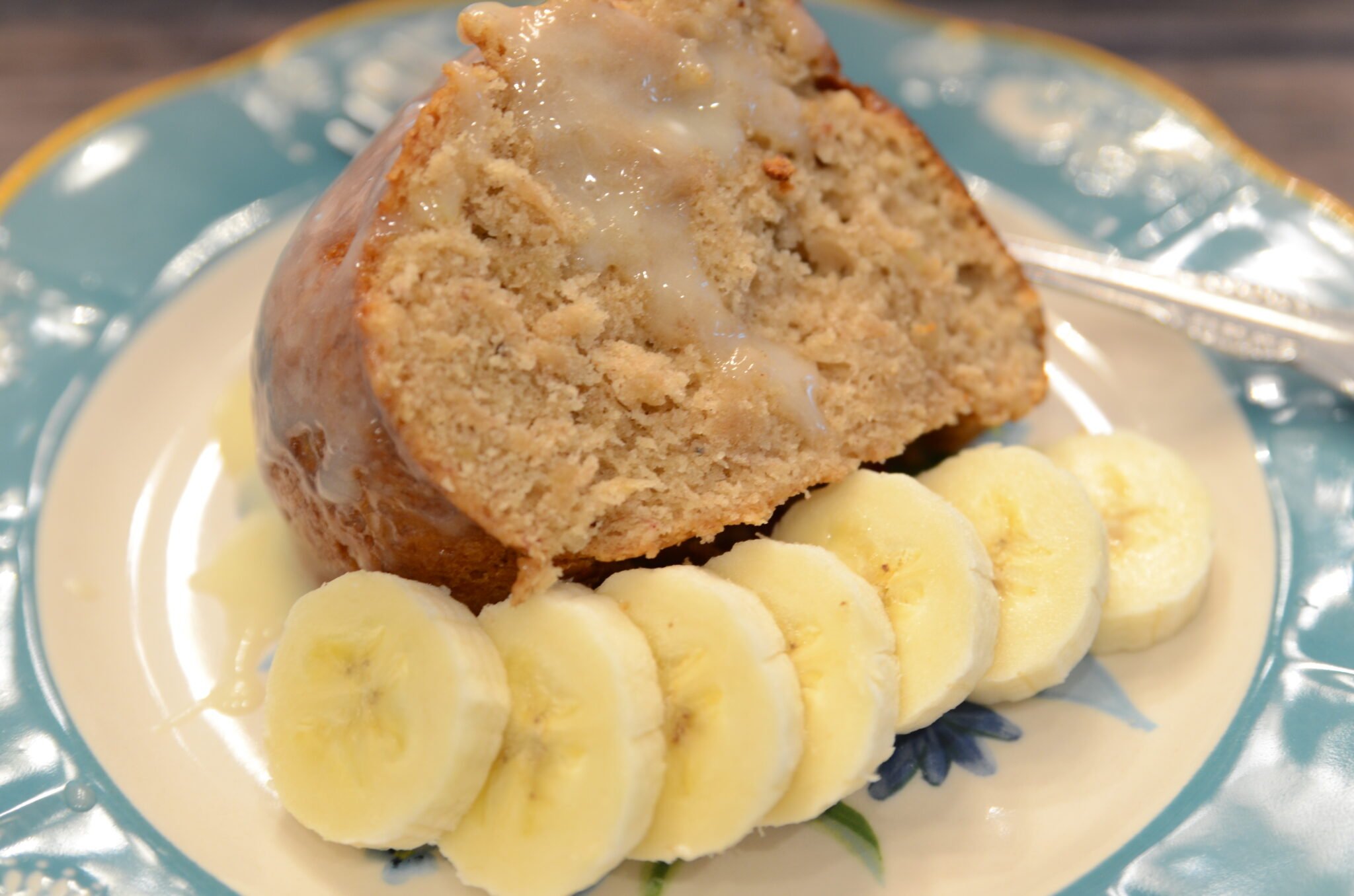 Air Fryer Banana Cake Sparkles to Sprinkles