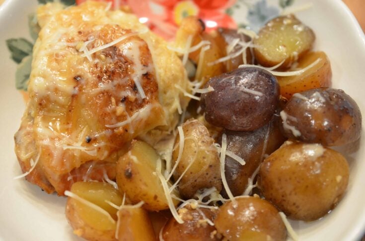 Slow Cooker Garlic Parmesan Chicken