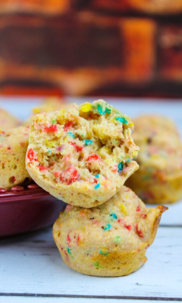 Fruity Pebbles Pancake Poppers - Sparkles to Sprinkles