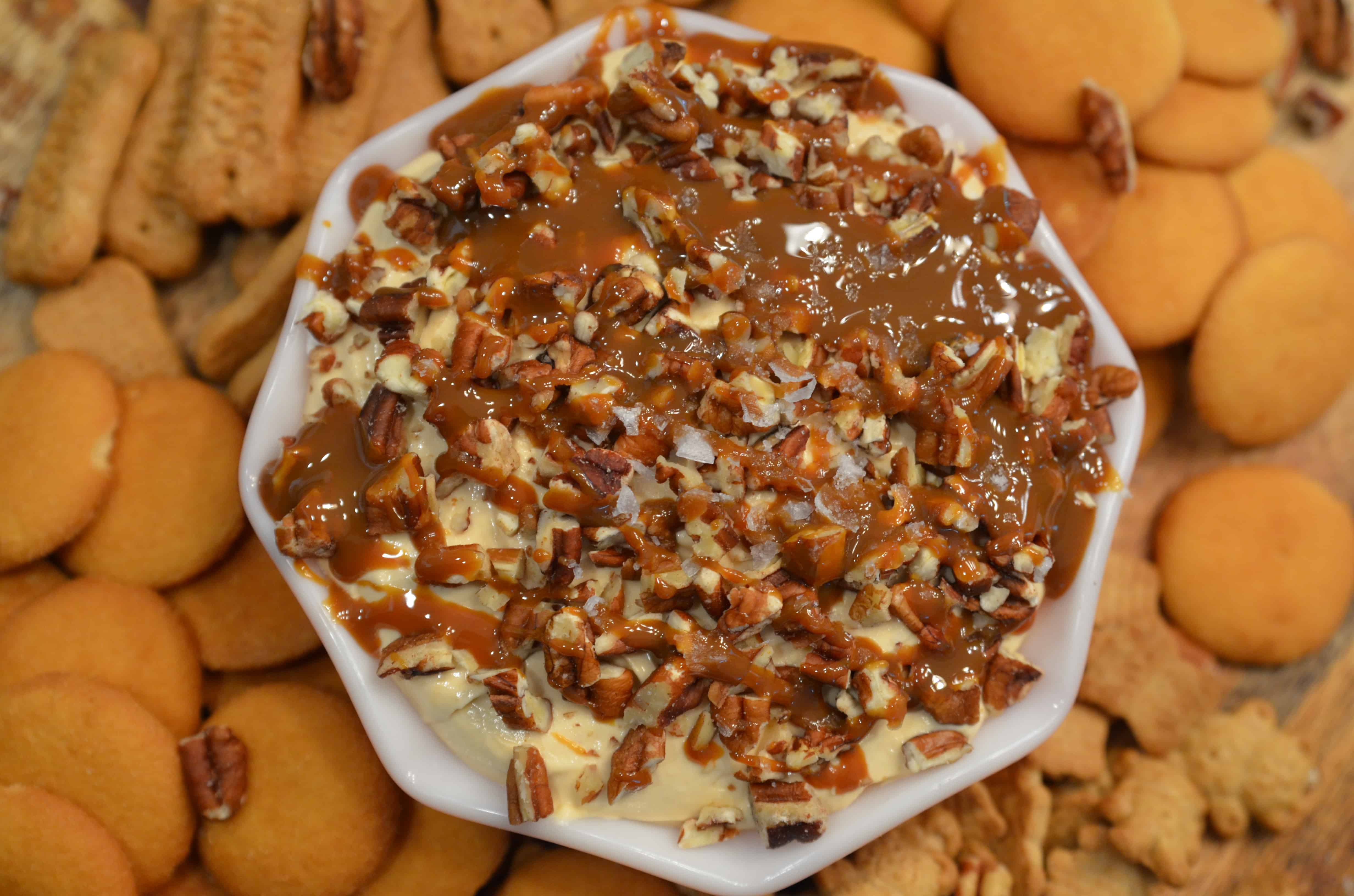 Salted Caramel Pecan Cheesecake Dip Sparkles to Sprinkles