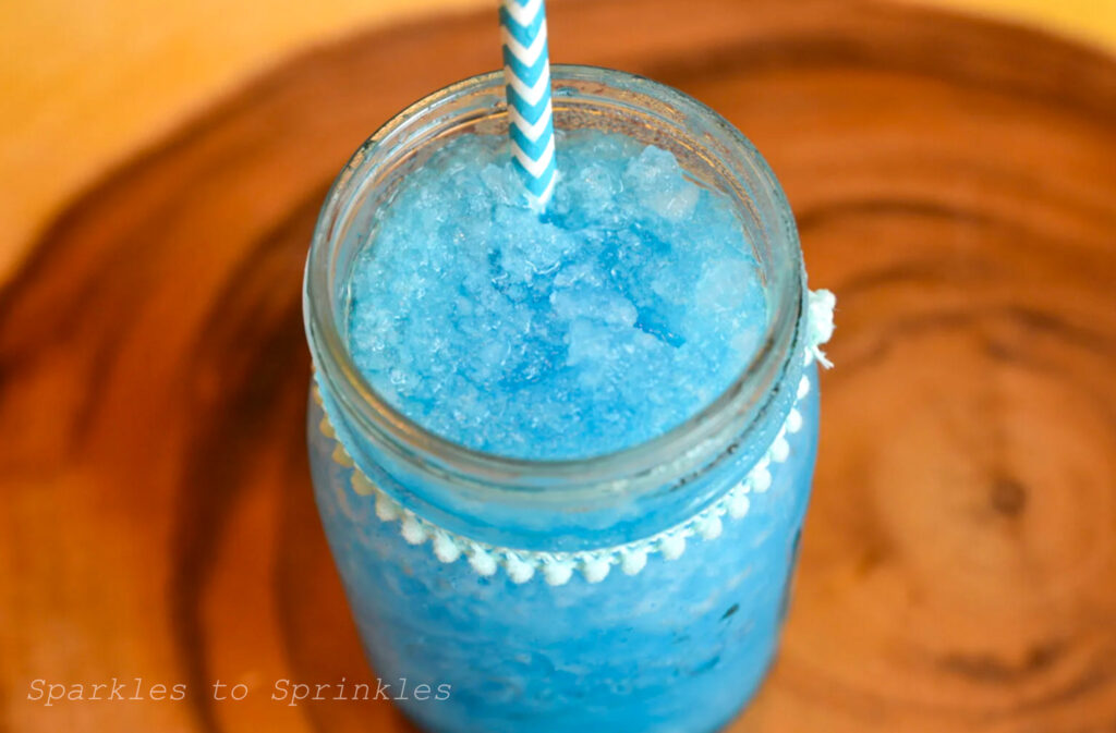 blue raspberry slushie